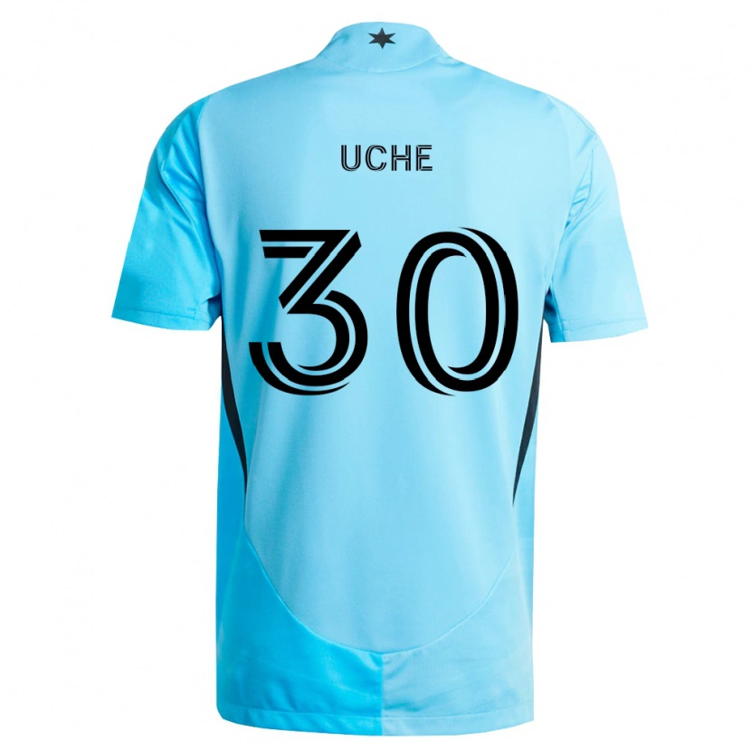 Danxen Kinderen Cc Uche #30 Lichtblauw Zwart Uitshirt Uittenue 2026/27 T-Shirt België