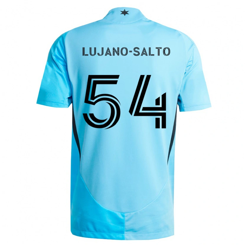 Danxen Kinderen Ramon Lujano-Salto #54 Lichtblauw Zwart Uitshirt Uittenue 2026/27 T-Shirt België