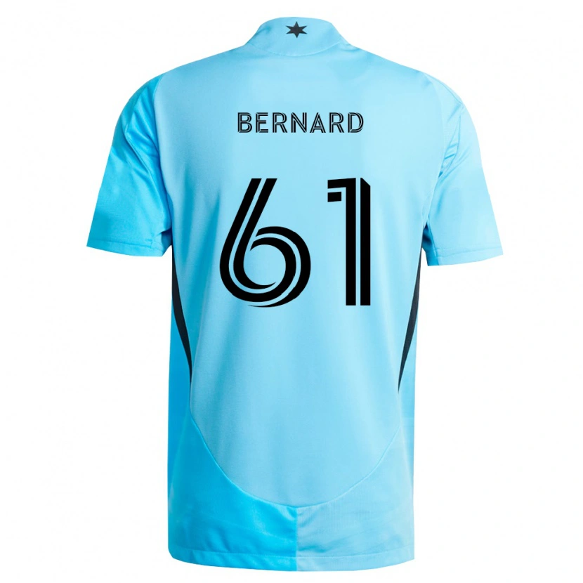 Danxen Kinderen Jadan Bernard #61 Lichtblauw Zwart Uitshirt Uittenue 2026/27 T-Shirt België
