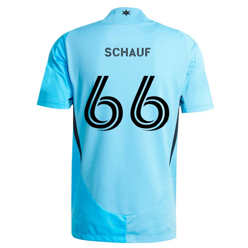 Danxen Kinderen Brody Schauf #66 Lichtblauw Zwart Uitshirt Uittenue 2026/27 T-Shirt België