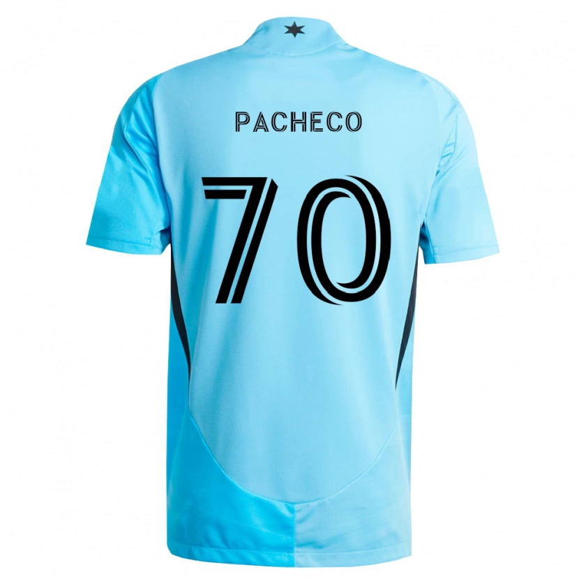 Danxen Kinderen Diogo Pacheco #70 Lichtblauw Zwart Uitshirt Uittenue 2026/27 T-Shirt België