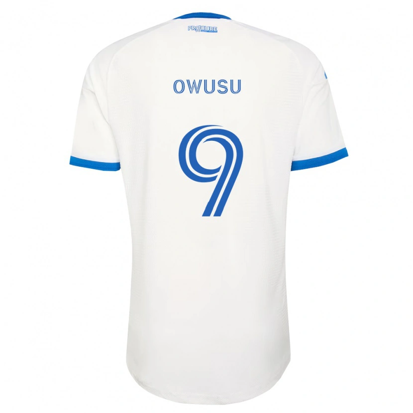 Danxen Kinderen Prince Owusu #9 Hemelsblauw Wit Uitshirt Uittenue 2026/27 T-Shirt België
