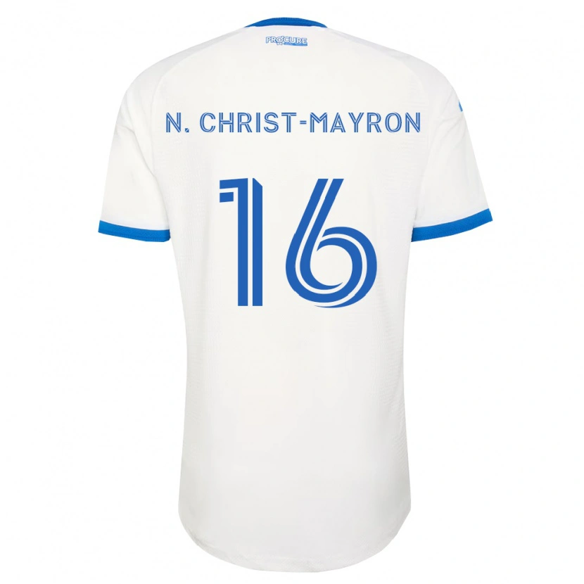 Danxen Kinderen Brou Aya N'ta Christ-Mayron #16 Hemelsblauw Wit Uitshirt Uittenue 2026/27 T-Shirt België