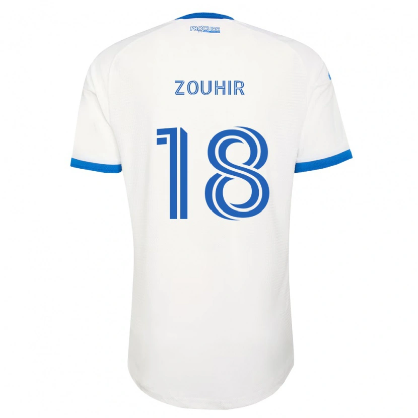Danxen Kinderen Rida Zouhir #18 Hemelsblauw Wit Uitshirt Uittenue 2026/27 T-Shirt België
