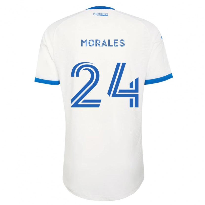 Danxen Kinderen Efraín Morales #24 Hemelsblauw Wit Uitshirt Uittenue 2026/27 T-Shirt België