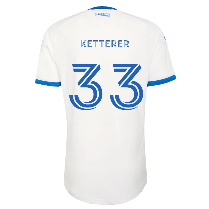 Danxen Kinderen Logan Ketterer #33 Hemelsblauw Wit Uitshirt Uittenue 2026/27 T-Shirt België