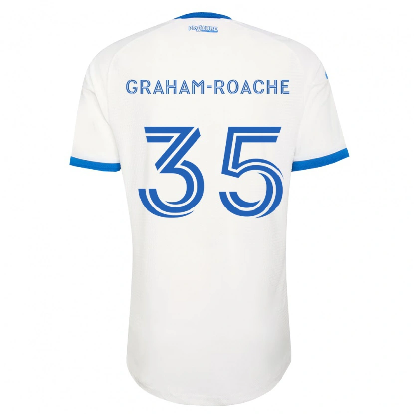 Danxen Kinderen Owen Graham-Roache #35 Hemelsblauw Wit Uitshirt Uittenue 2026/27 T-Shirt België