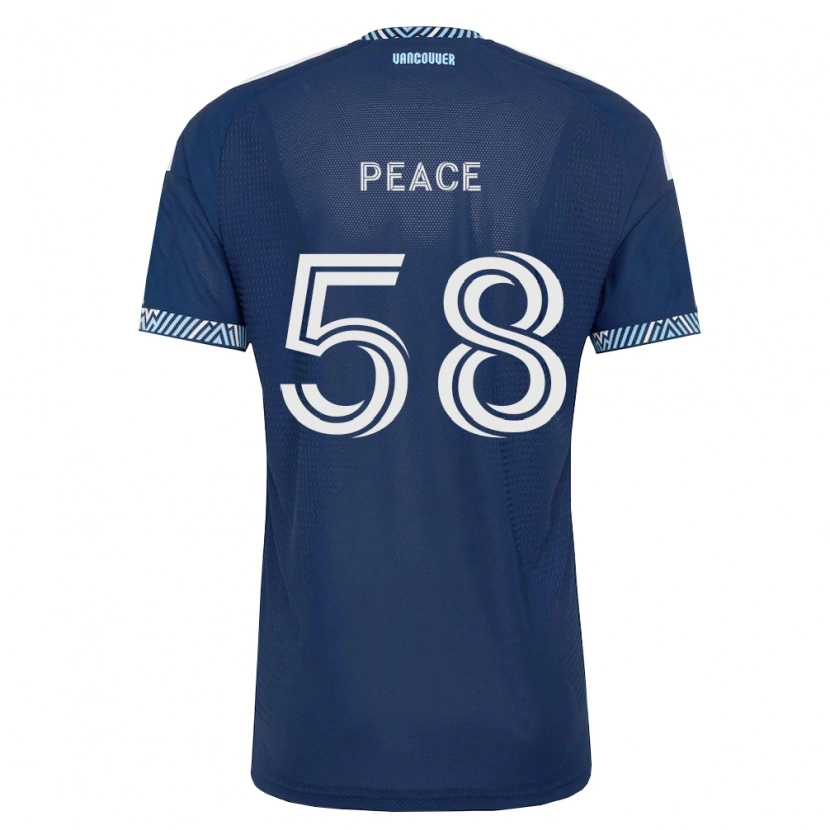 Danxen Kinderen Jesse Peace #58 Diep Blauw Wit Uitshirt Uittenue 2026/27 T-Shirt België