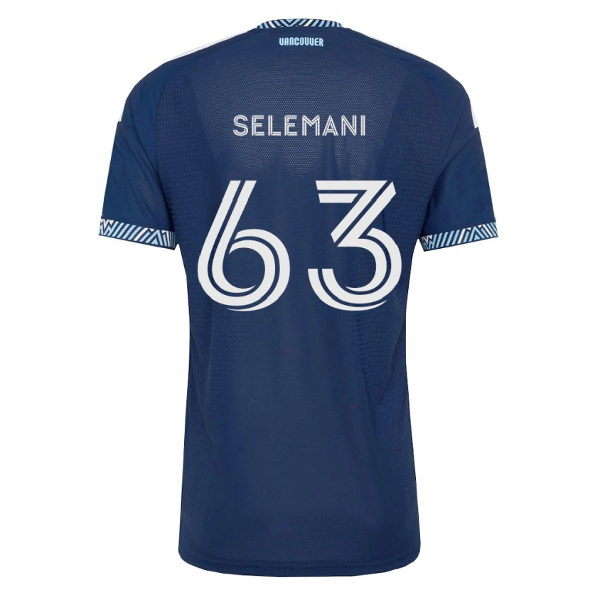 Danxen Kinderen Johnny Selemani #63 Diep Blauw Wit Uitshirt Uittenue 2026/27 T-Shirt België