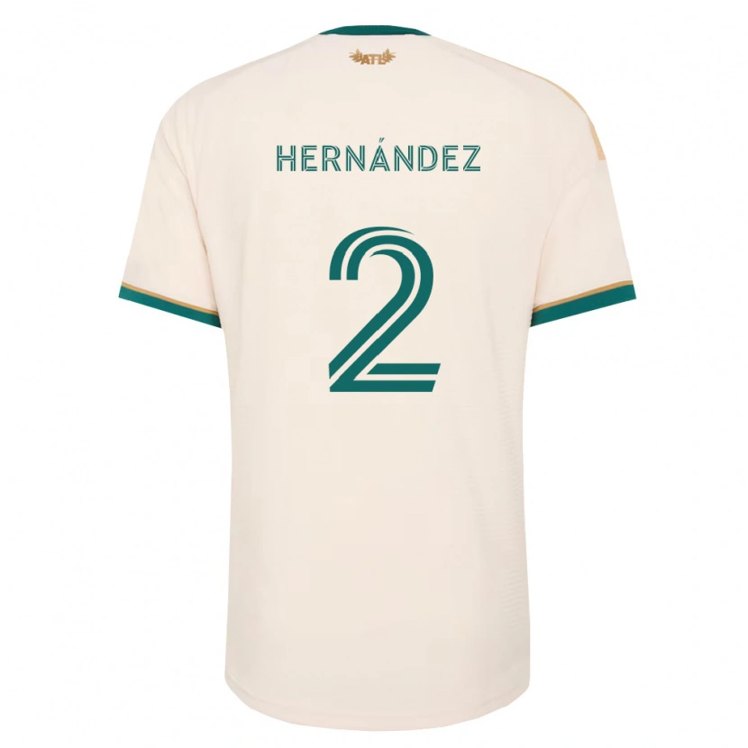 Danxen Kinderen Ronald Hernández #2 Champagne Groen Uitshirt Uittenue 2026/27 T-Shirt België
