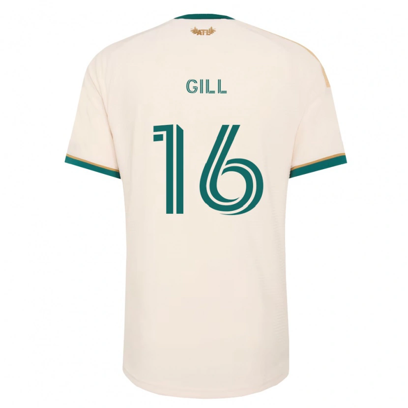 Danxen Kinderen Adrian Gill #16 Champagne Groen Uitshirt Uittenue 2026/27 T-Shirt België