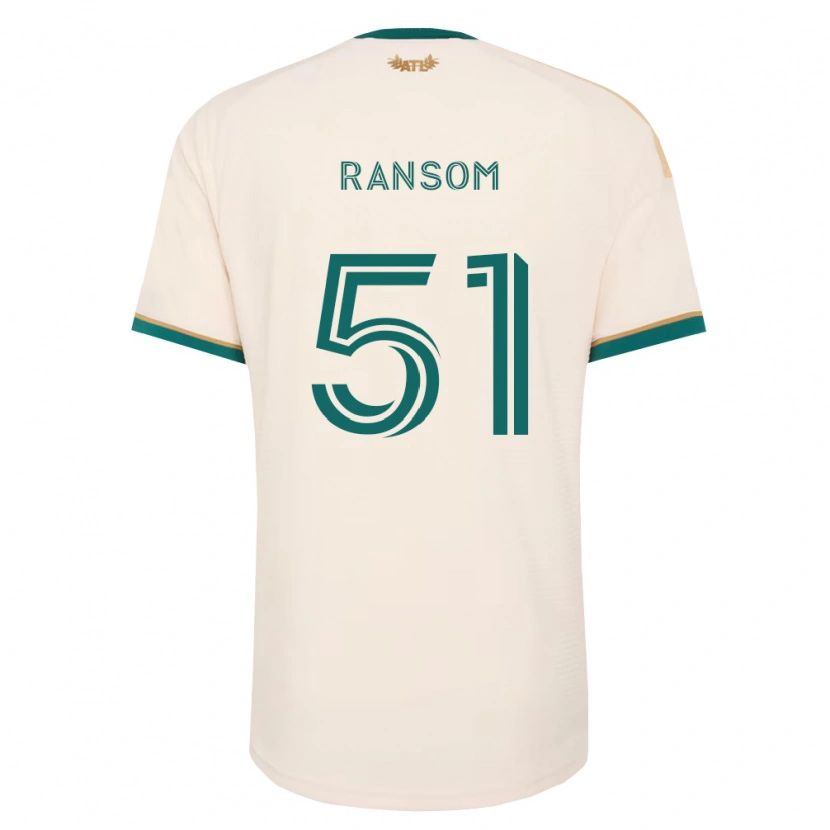 Danxen Kinderen Jonathan Ransom #51 Champagne Groen Uitshirt Uittenue 2026/27 T-Shirt België