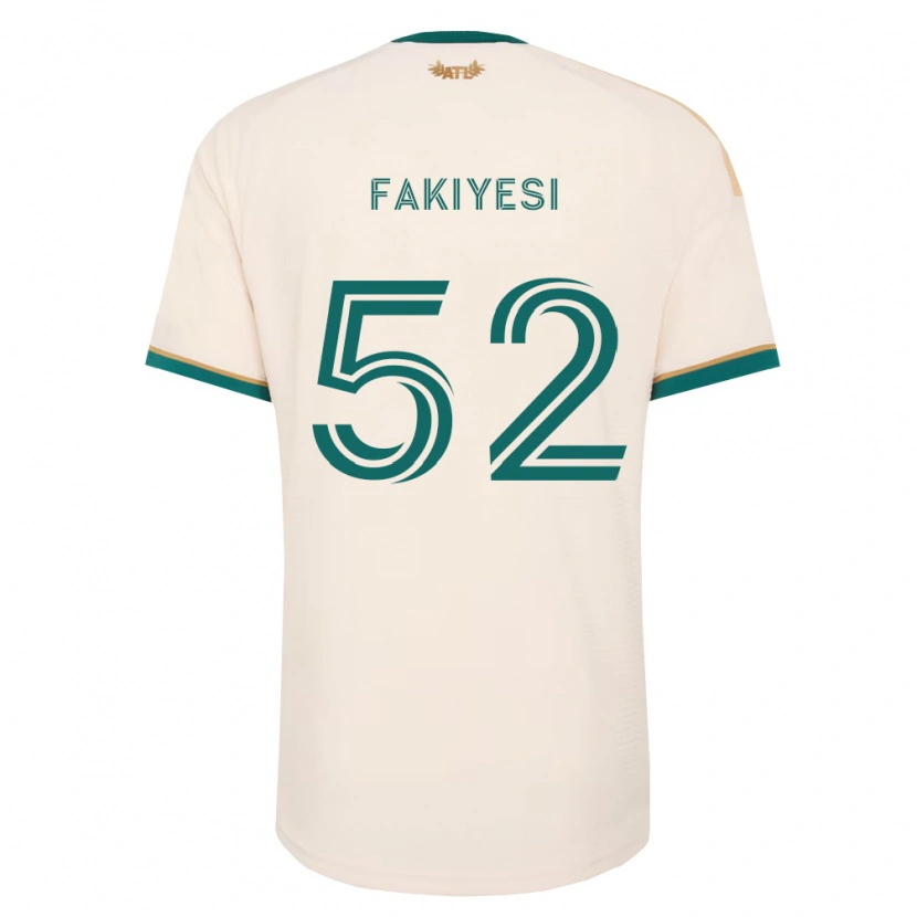 Danxen Kinderen Seyi Fakiyesi #52 Champagne Groen Uitshirt Uittenue 2026/27 T-Shirt België