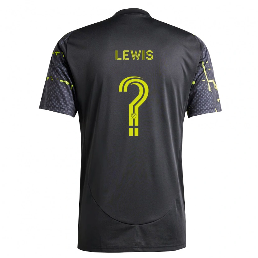 Danxen Kinderen Gage Lewis #0 Fluorescerend Geel Zwart Uitshirt Uittenue 2026/27 T-Shirt België