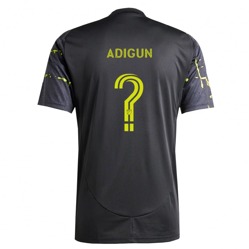 Danxen Kinderen Jd Adigun #0 Fluorescerend Geel Zwart Uitshirt Uittenue 2026/27 T-Shirt België