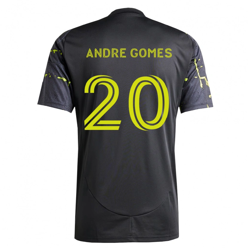 Danxen Kinderen André Gomes #20 Fluorescerend Geel Zwart Uitshirt Uittenue 2026/27 T-Shirt België
