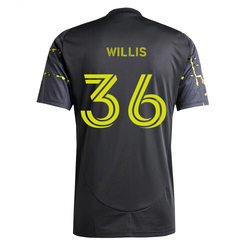 Danxen Kinderen Pharrell Willis #36 Fluorescerend Geel Zwart Uitshirt Uittenue 2026/27 T-Shirt België