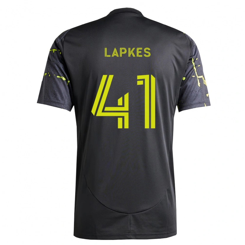 Danxen Kinderen Stanislav Lapkes #41 Fluorescerend Geel Zwart Uitshirt Uittenue 2026/27 T-Shirt België