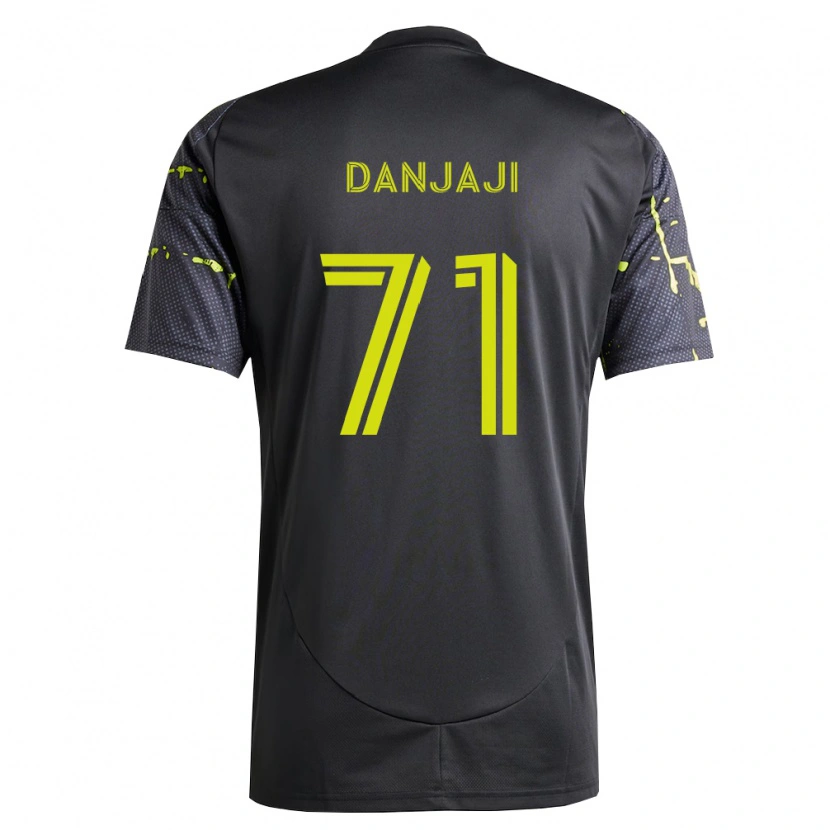 Danxen Kinderen Jamil Danjaji #71 Fluorescerend Geel Zwart Uitshirt Uittenue 2026/27 T-Shirt België