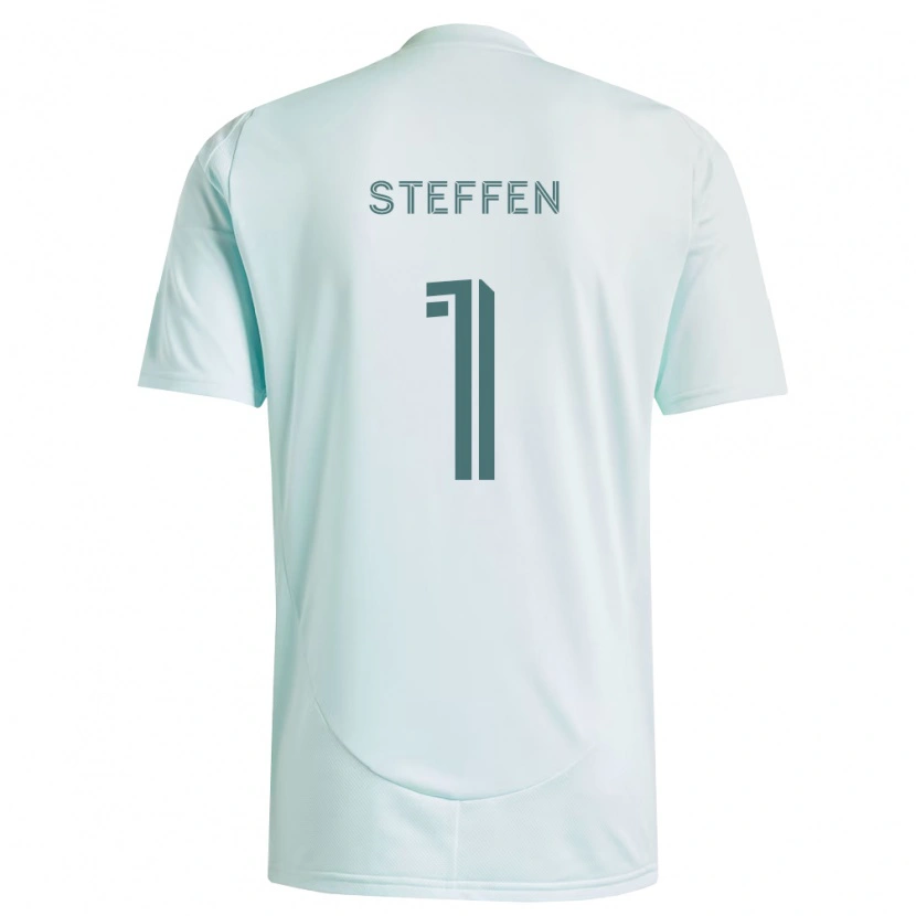 Danxen Kinderen Zack Steffen #1 Wit Lichtgroen Uitshirt Uittenue 2026/27 T-Shirt België