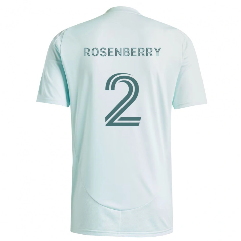 Danxen Kinderen Keegan Rosenberry #2 Wit Lichtgroen Uitshirt Uittenue 2026/27 T-Shirt België