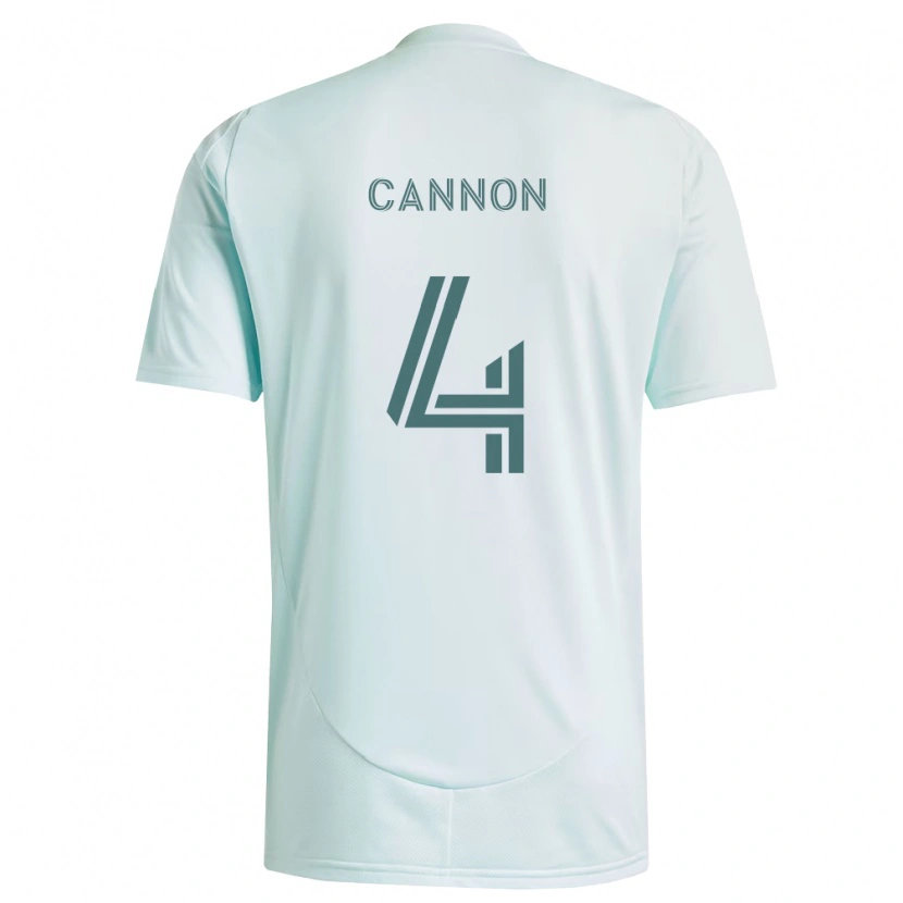Danxen Kinderen Reggie Cannon #4 Wit Lichtgroen Uitshirt Uittenue 2026/27 T-Shirt België