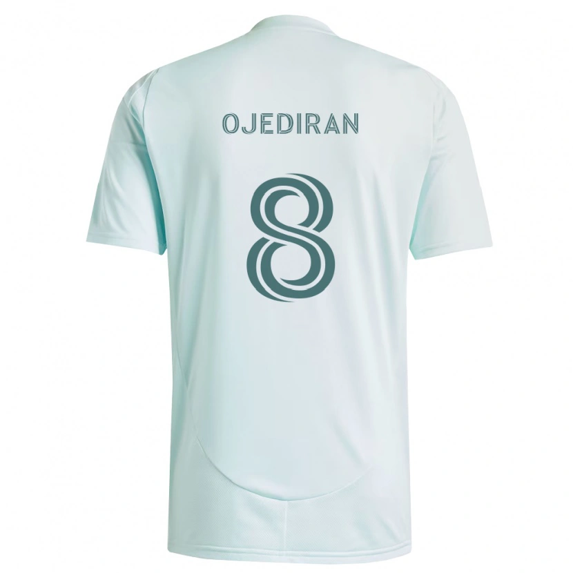 Danxen Kinderen Hamzat Ojediran #8 Wit Lichtgroen Uitshirt Uittenue 2026/27 T-Shirt België