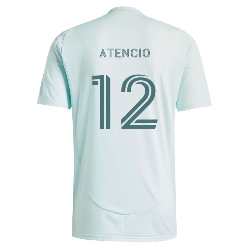 Danxen Kinderen Josh Atencio #12 Wit Lichtgroen Uitshirt Uittenue 2026/27 T-Shirt België