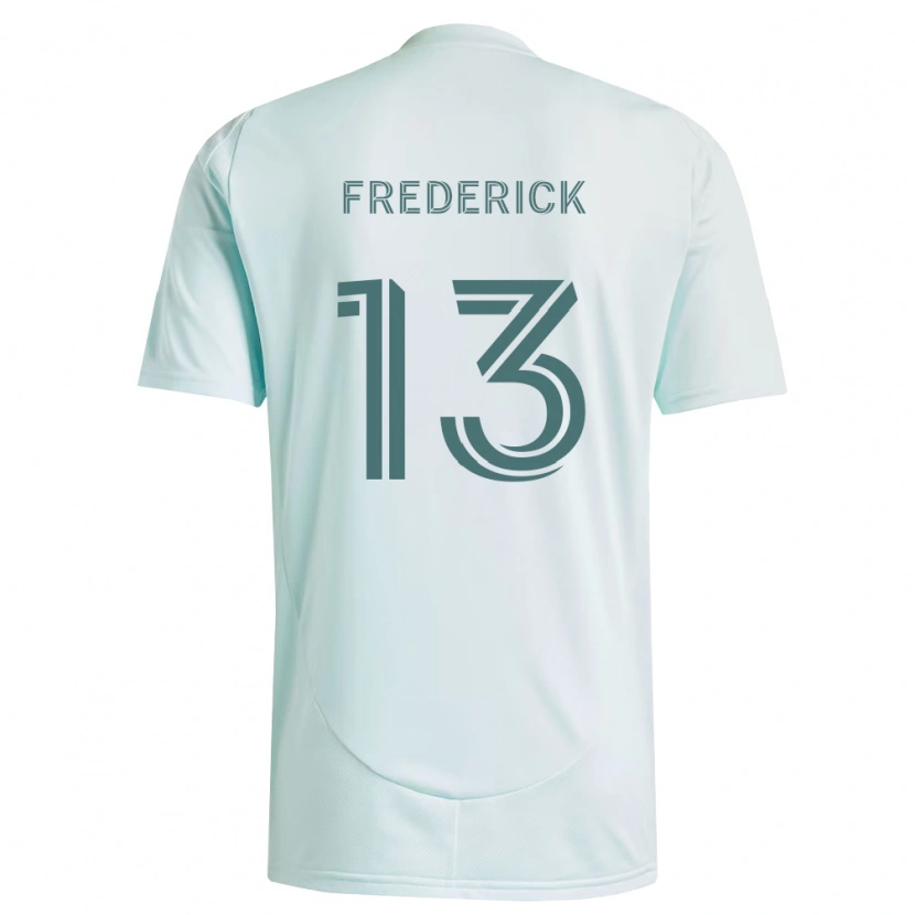 Danxen Kinderen Wayne Frederick #13 Wit Lichtgroen Uitshirt Uittenue 2026/27 T-Shirt België