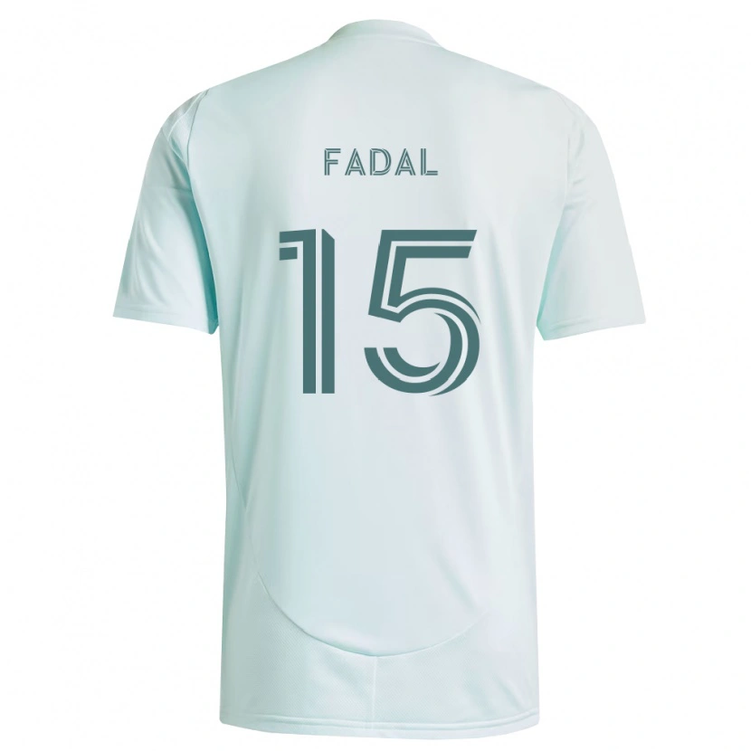 Danxen Kinderen Ali Fadal #15 Wit Lichtgroen Uitshirt Uittenue 2026/27 T-Shirt België