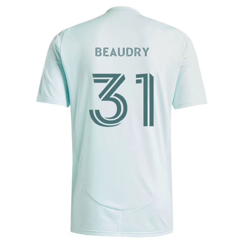 Danxen Kinderen Adam Beaudry #31 Wit Lichtgroen Uitshirt Uittenue 2026/27 T-Shirt België