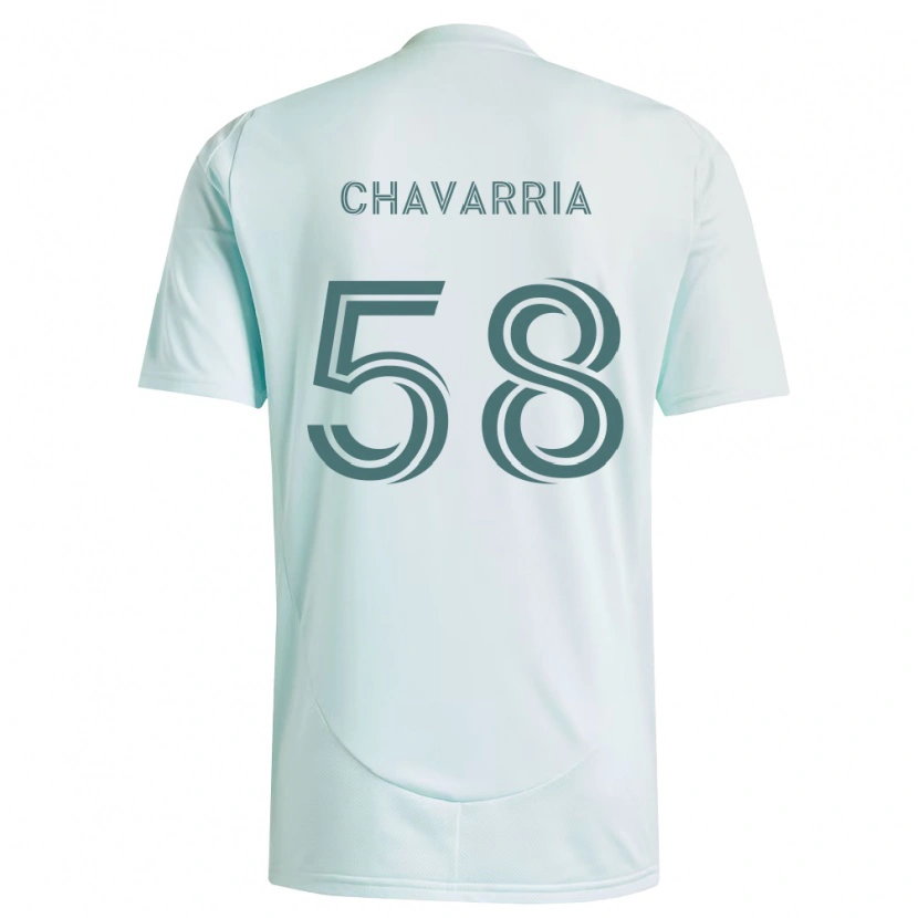 Danxen Kinderen Keith Chavarria #58 Wit Lichtgroen Uitshirt Uittenue 2026/27 T-Shirt België