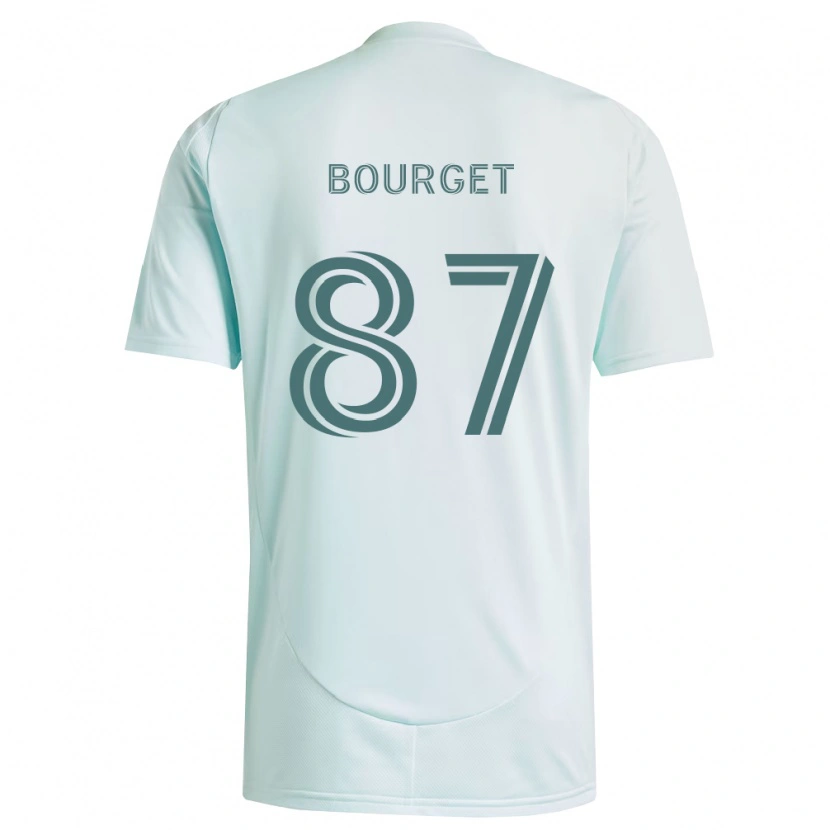 Danxen Kinderen Sebastian Bourget #87 Wit Lichtgroen Uitshirt Uittenue 2026/27 T-Shirt België