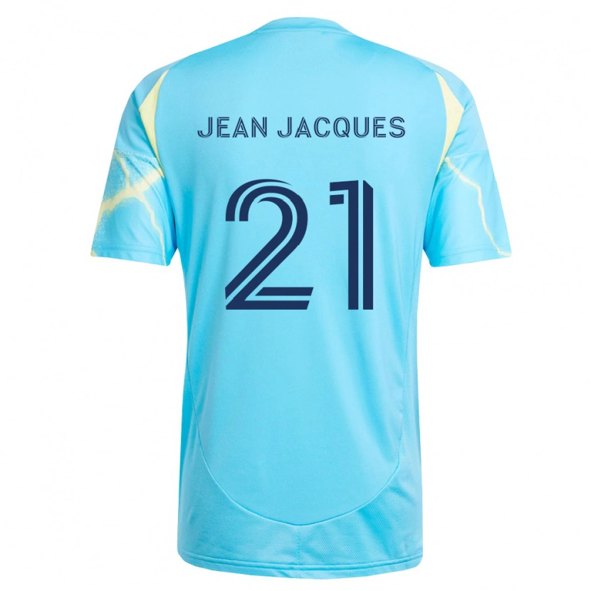 Danxen Kinderen Danley Jean Jacques #21 Lichtblauw Zwart Lichtgeel Uitshirt Uittenue 2026/27 T-Shirt België