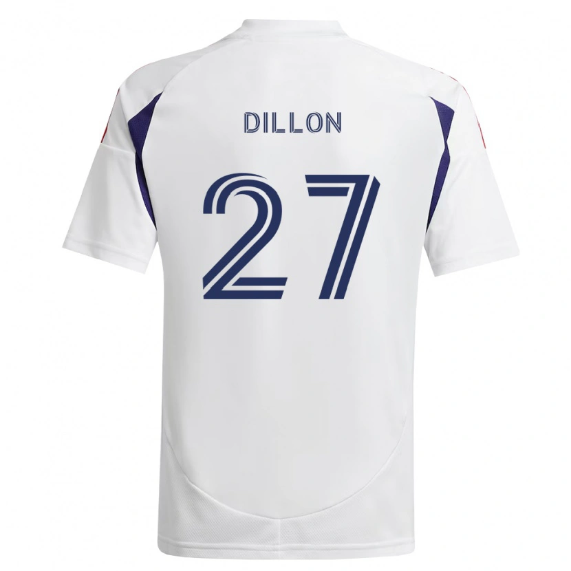 Danxen Kinderen Griffin Dillon #27 Koninklijk Blauw Rood Bruin Uitshirt Uittenue 2026/27 T-Shirt België