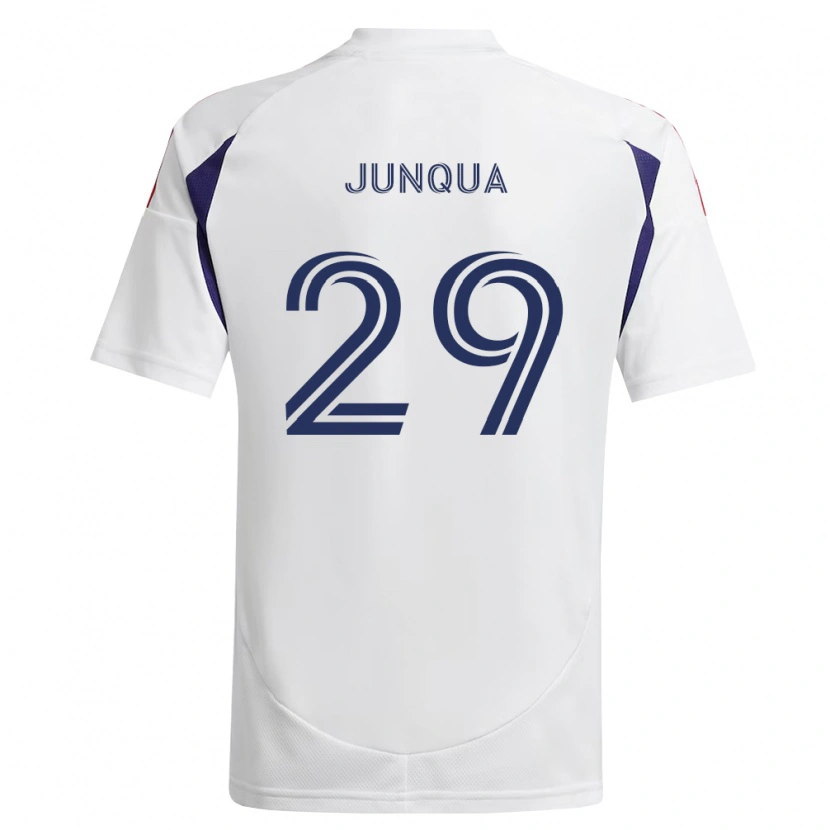 Danxen Kinderen Sam Junqua #29 Koninklijk Blauw Rood Bruin Uitshirt Uittenue 2026/27 T-Shirt België