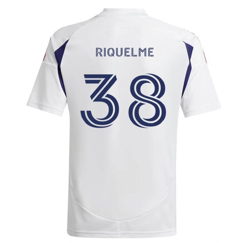 Danxen Kinderen Antonio Riquelme #38 Koninklijk Blauw Rood Bruin Uitshirt Uittenue 2026/27 T-Shirt België