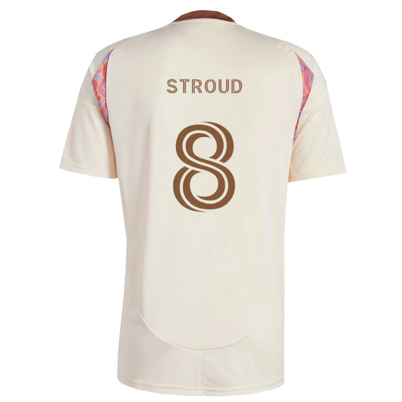Danxen Kinderen Jared Stroud #8 Off-White Roze Uitshirt Uittenue 2026/27 T-Shirt België