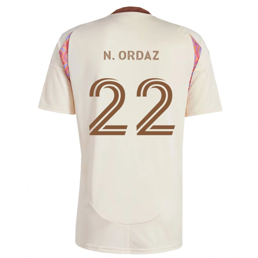 Danxen Kinderen Nathan Ordaz #22 Off-White Roze Uitshirt Uittenue 2026/27 T-Shirt België