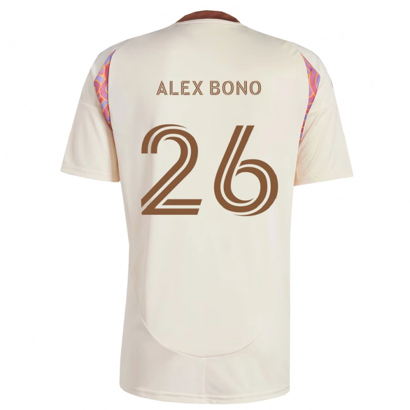 Danxen Kinderen Alex Bono #26 Off-White Roze Uitshirt Uittenue 2026/27 T-Shirt België