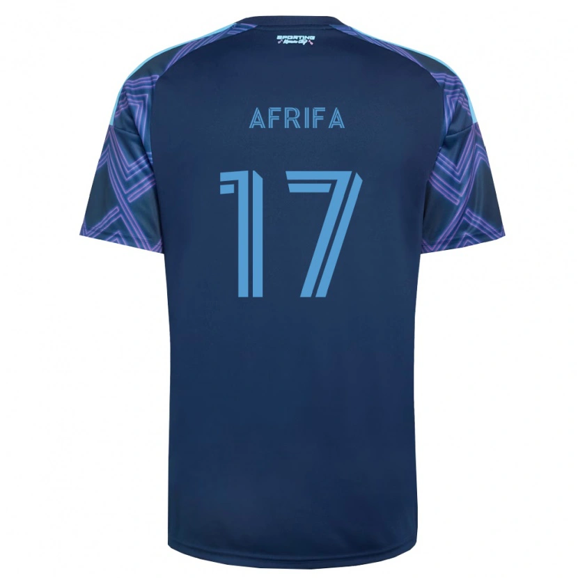 Danxen Kinderen Stephen Afrifa #17 Koninklijk Blauw Paars Uitshirt Uittenue 2026/27 T-Shirt België