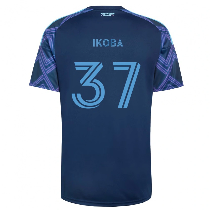 Danxen Kinderen Tega Ikoba #37 Koninklijk Blauw Paars Uitshirt Uittenue 2026/27 T-Shirt België
