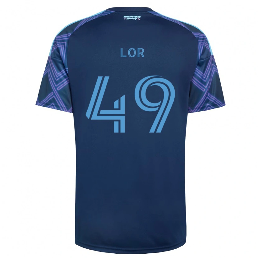 Danxen Kinderen Troy Lor #49 Koninklijk Blauw Paars Uitshirt Uittenue 2026/27 T-Shirt België