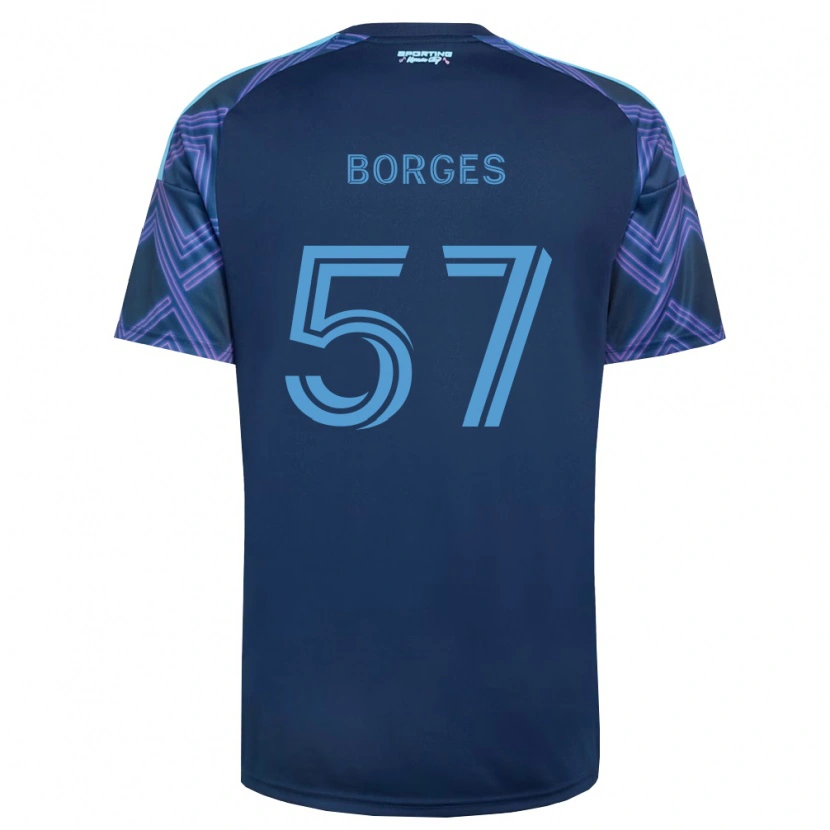 Danxen Kinderen Diego Borges #57 Koninklijk Blauw Paars Uitshirt Uittenue 2026/27 T-Shirt België