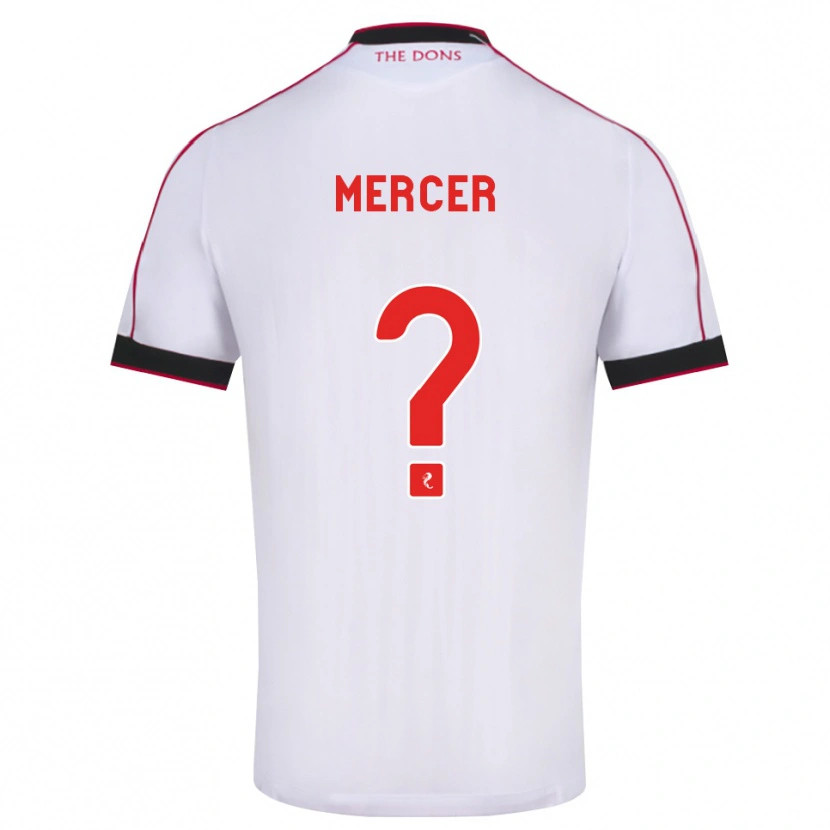 Danxen Kinderen Jamie Mercer #0 Zwart Rood Wit Uitshirt Uittenue 2026/27 T-Shirt België