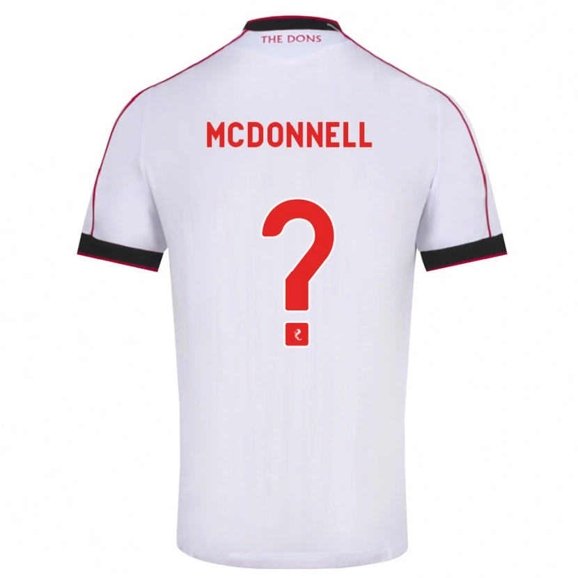 Danxen Kinderen Noah Mcdonnell #0 Zwart Rood Wit Uitshirt Uittenue 2026/27 T-Shirt België