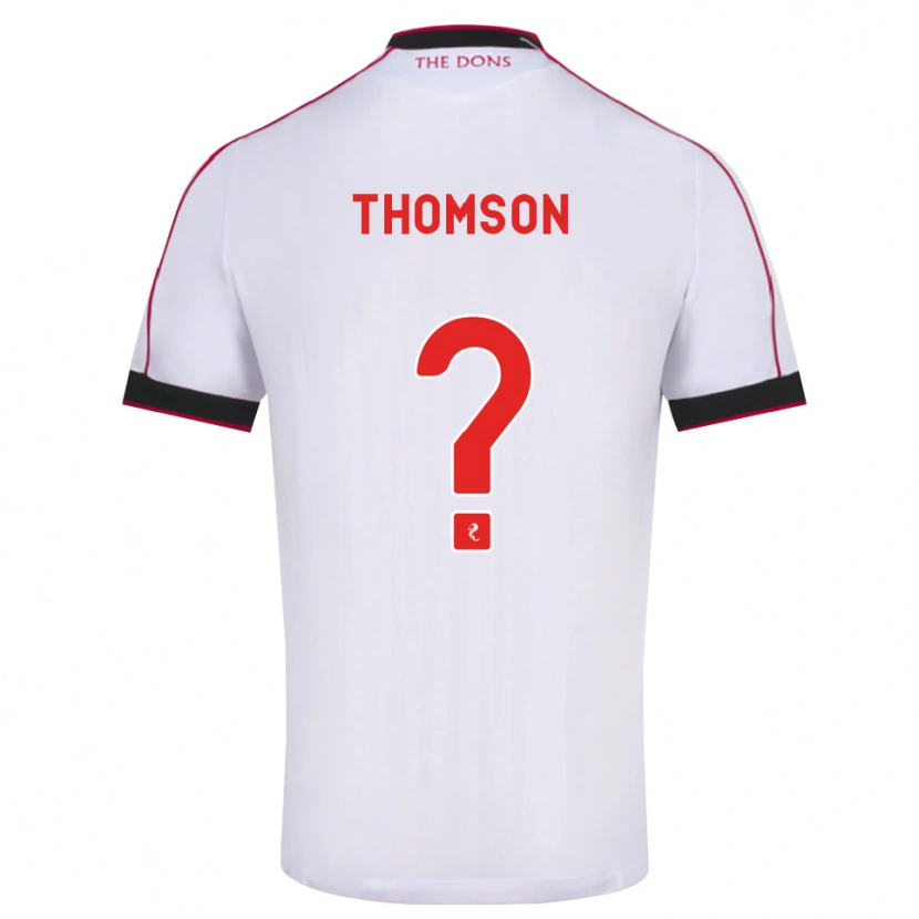 Danxen Kinderen Ethan Thomson #0 Zwart Rood Wit Uitshirt Uittenue 2026/27 T-Shirt België