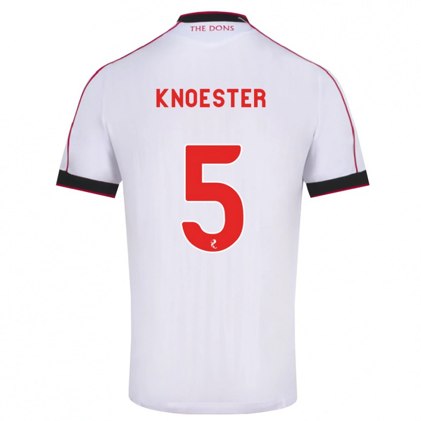 Danxen Kinderen Mats Knoester #5 Zwart Rood Wit Uitshirt Uittenue 2026/27 T-Shirt België