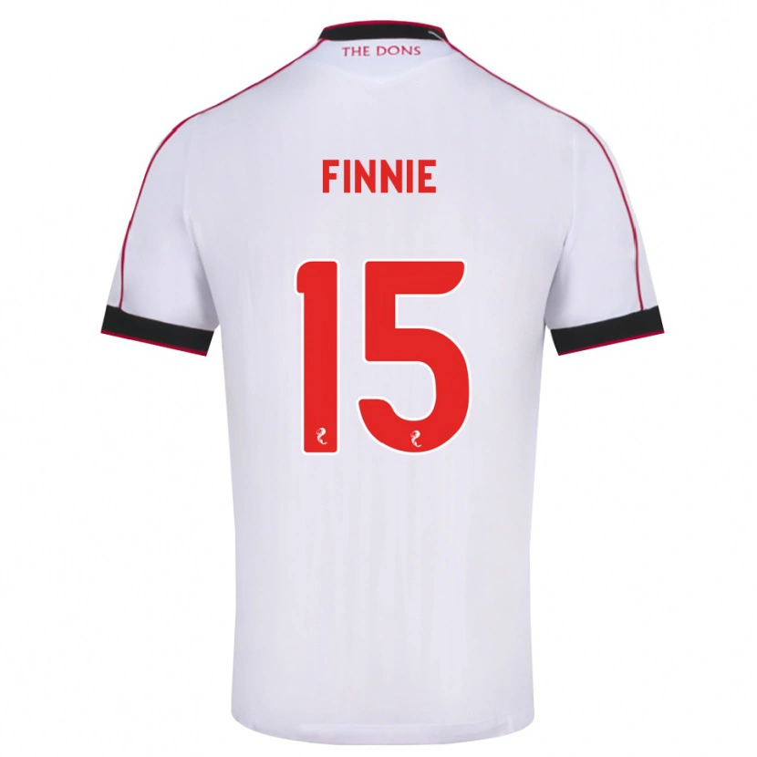Danxen Kinderen Maddison Finnie #15 Zwart Rood Wit Uitshirt Uittenue 2026/27 T-Shirt België
