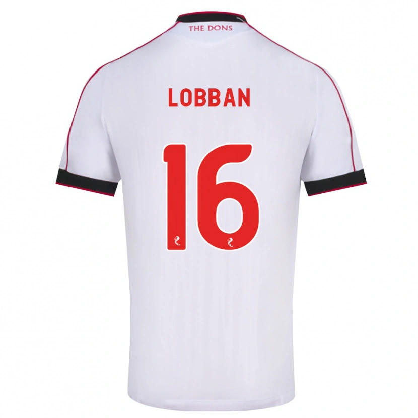 Danxen Kinderen Dylan Lobban #16 Zwart Rood Wit Uitshirt Uittenue 2026/27 T-Shirt België